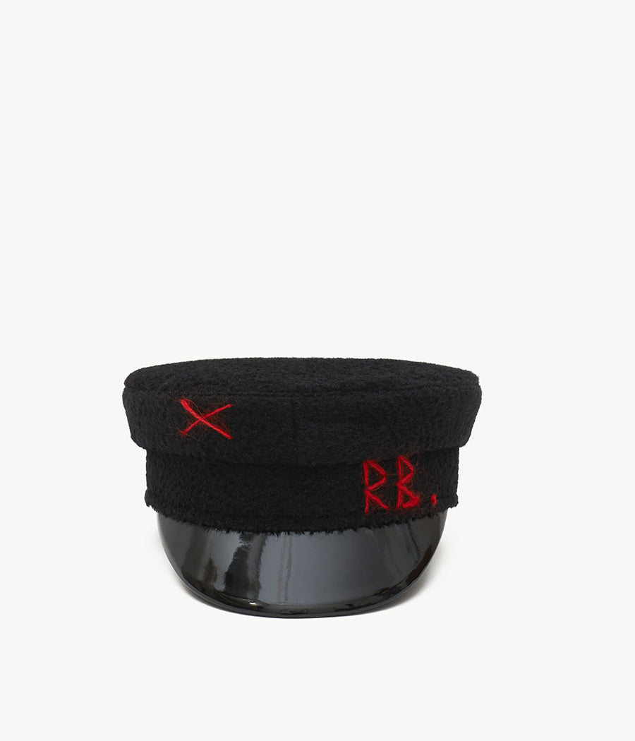 Monogram-embroidered Baker Boy Cap