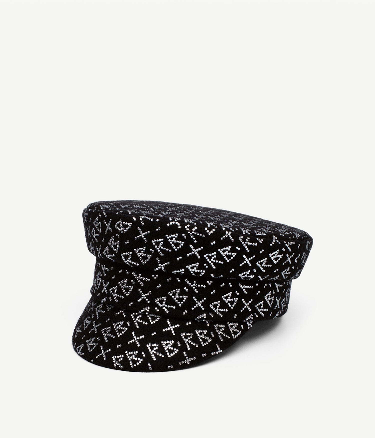 Photo, , Crystal-embellished Baker Boy Cap