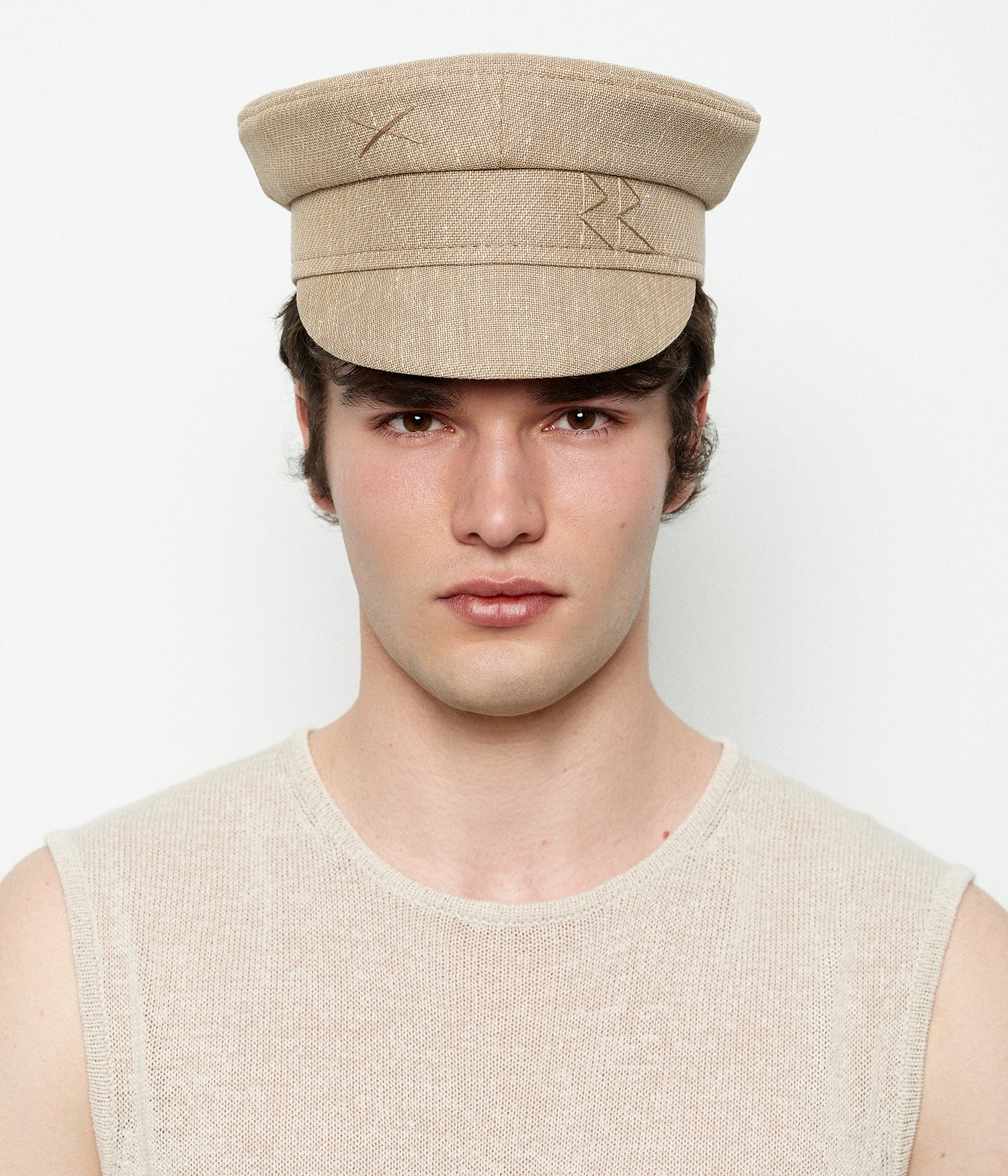 Photo, Baker Boy Cap, Logo-embroidered Baker Boy Cap
