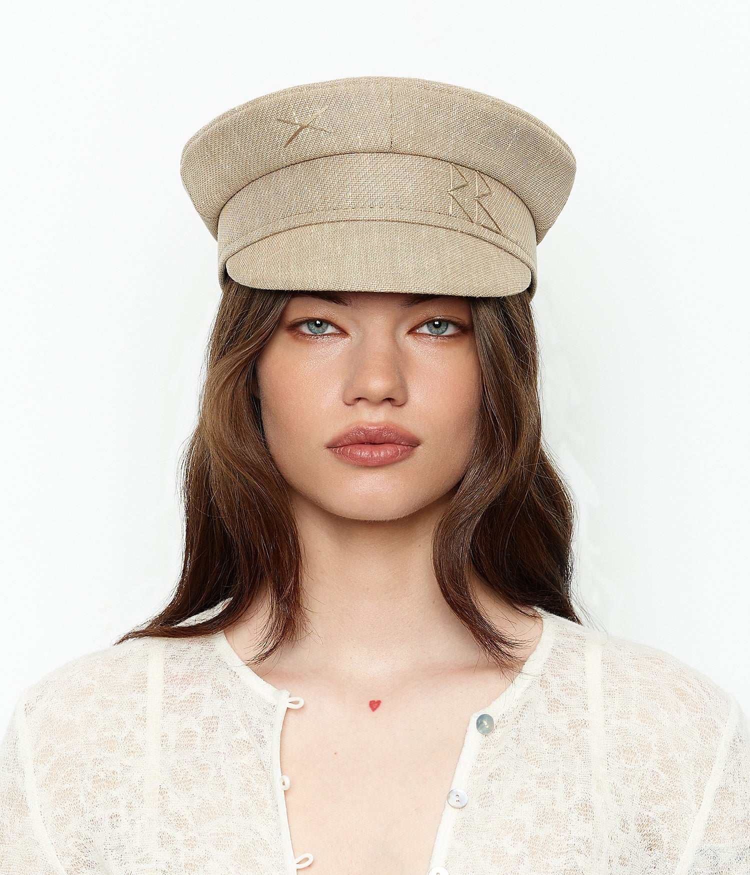 Photo, Baker Boy Cap, Logo-embroidered Baker Boy Cap