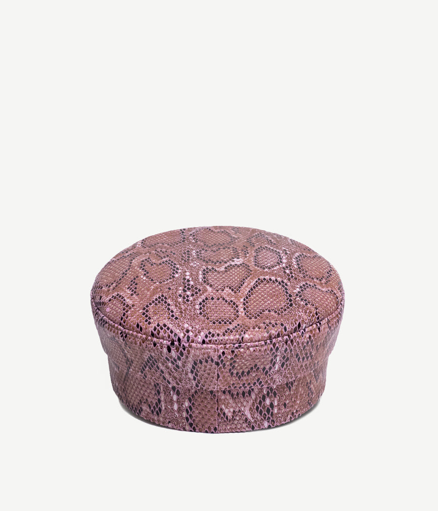 ruslan baginskiy Snake-print Baker Boy Cap FW23-24 KPC039-P-BLT-SNK-XXS