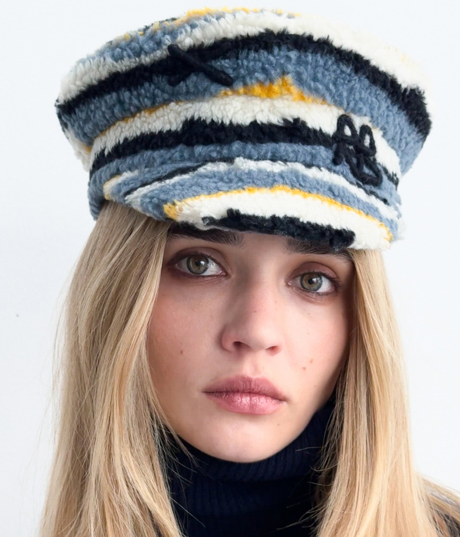 Faux Fur Baker Boy Cap