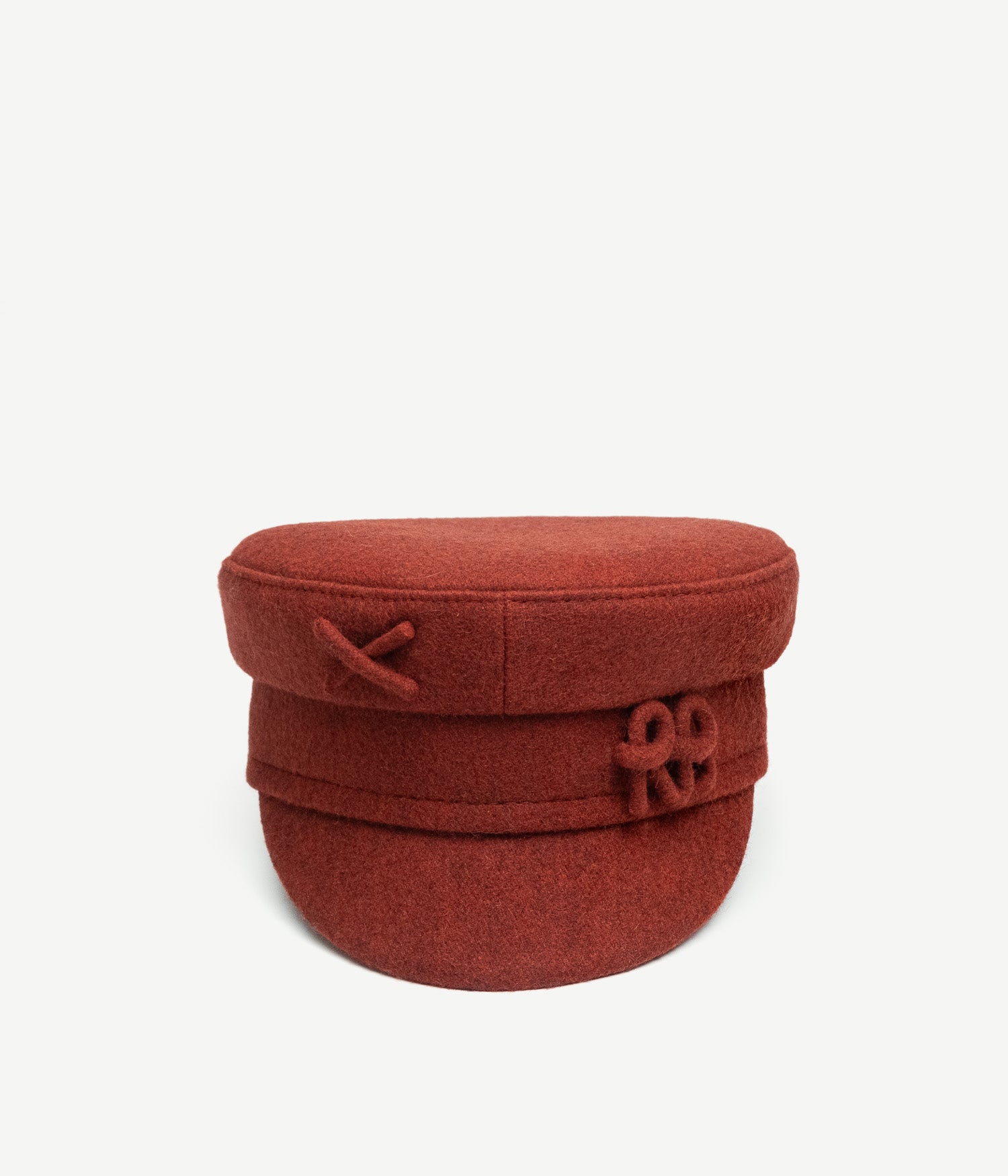 Ruslan Baginskiy Fall-Winter 2025, Monogram-embellished Baker Boy Cap