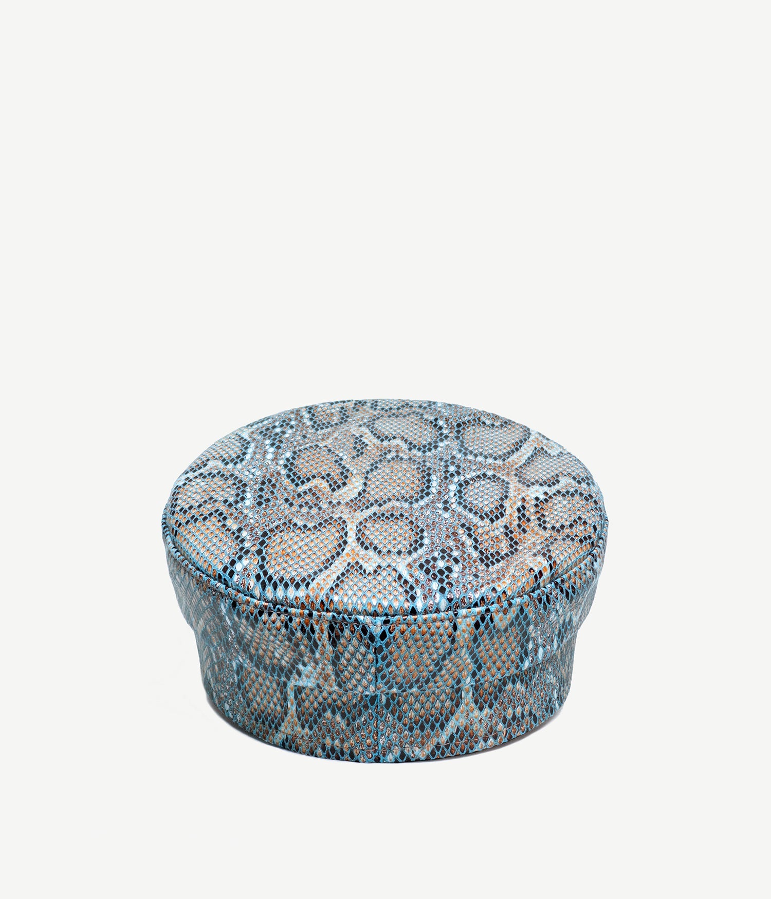 Snake-print Baker Boy Cap