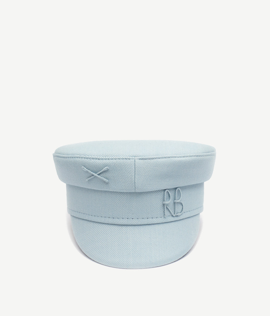 Monogram-embellished Baker Boy Cap KPC077-WP-WRB-XXS Ruslan Baginskiy