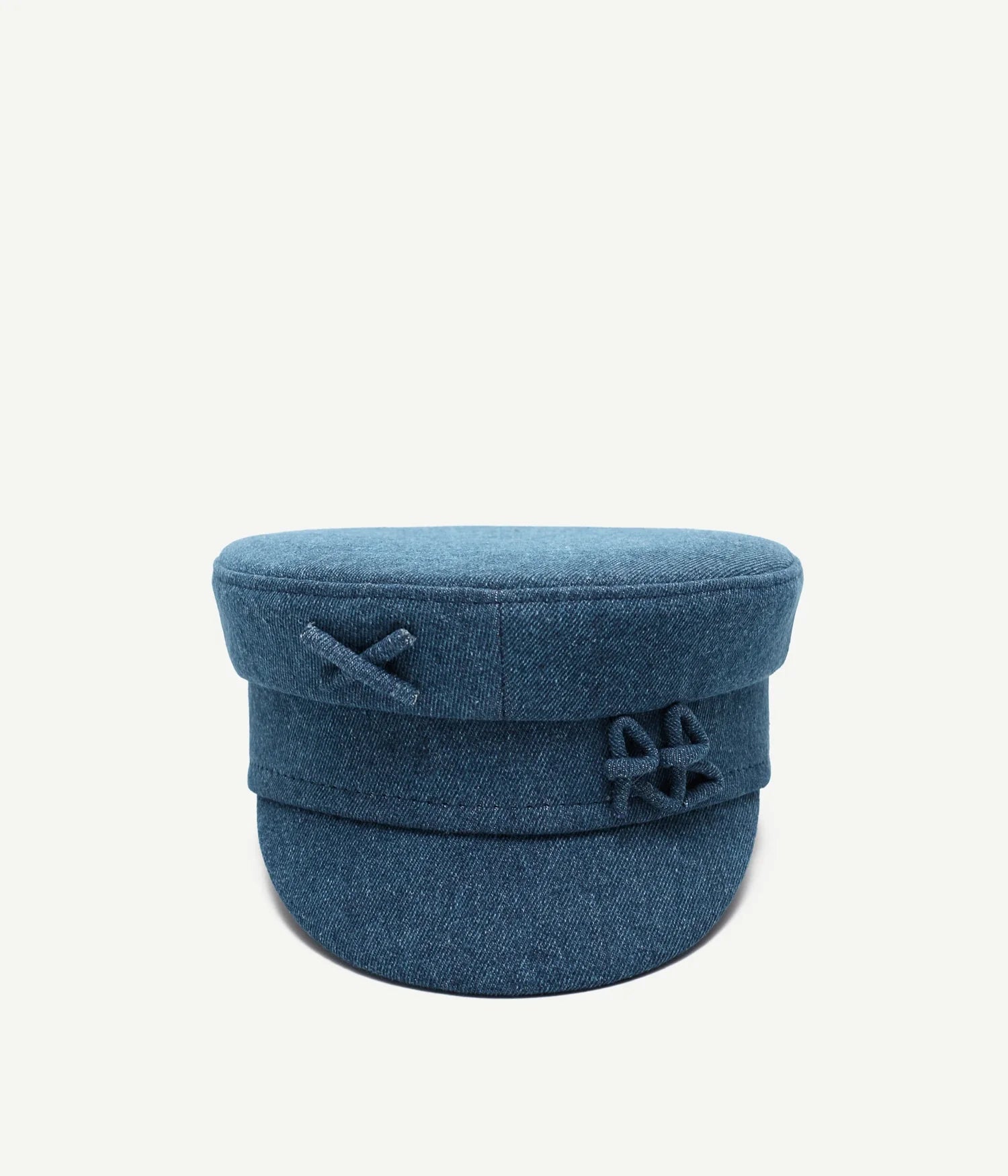 SS2025 drop 1, Logo-embellished Denim Baker Boy Cap