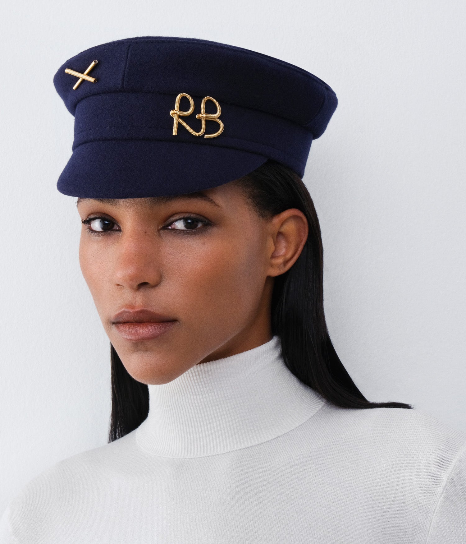 Logo-embellished Baker Boy Cap