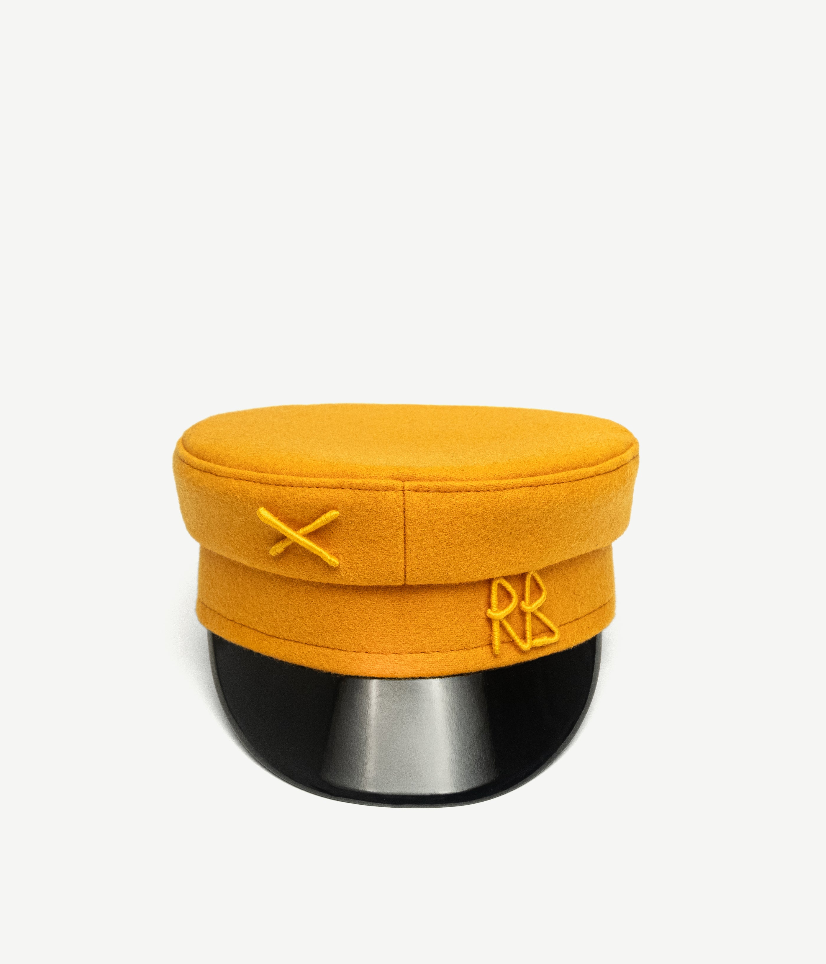 Ruslan Baginskiy Fall-Winter 2025, Logo-embellished Baker Boy Cap