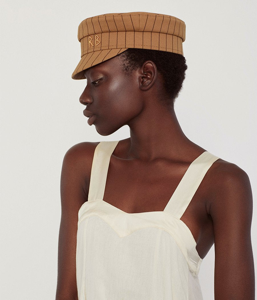 Monogram-embellished Baker Boy Cap