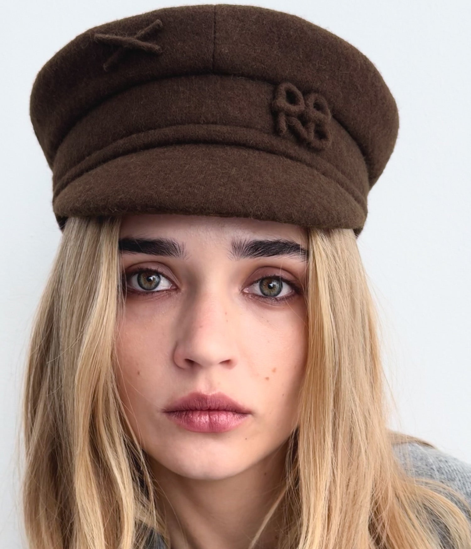 Logo-embellished Baker Boy Cap