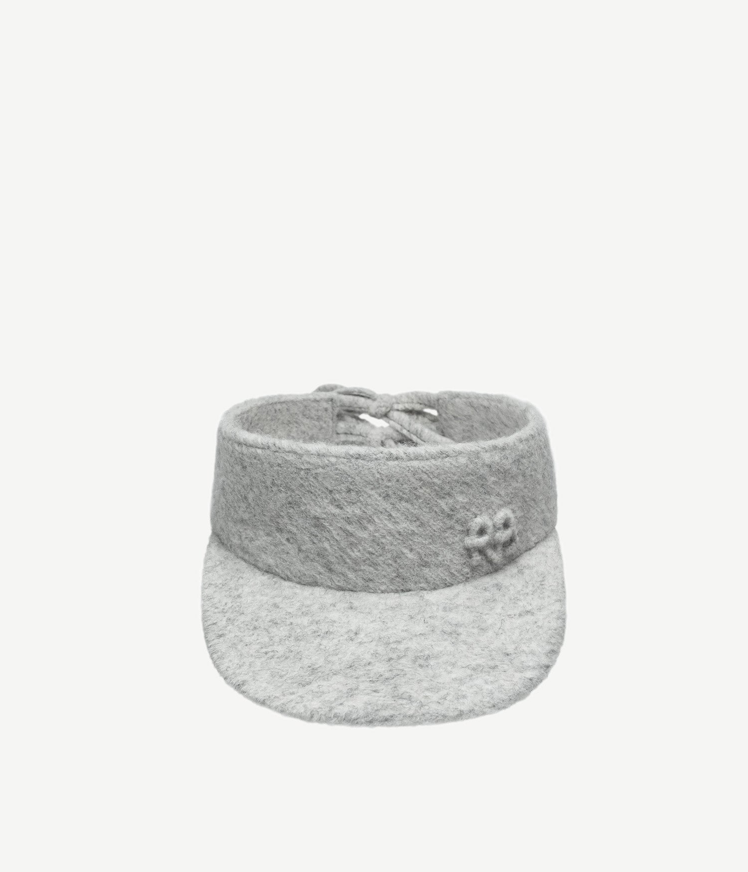 Monogram-embellished Wool-blend Visor