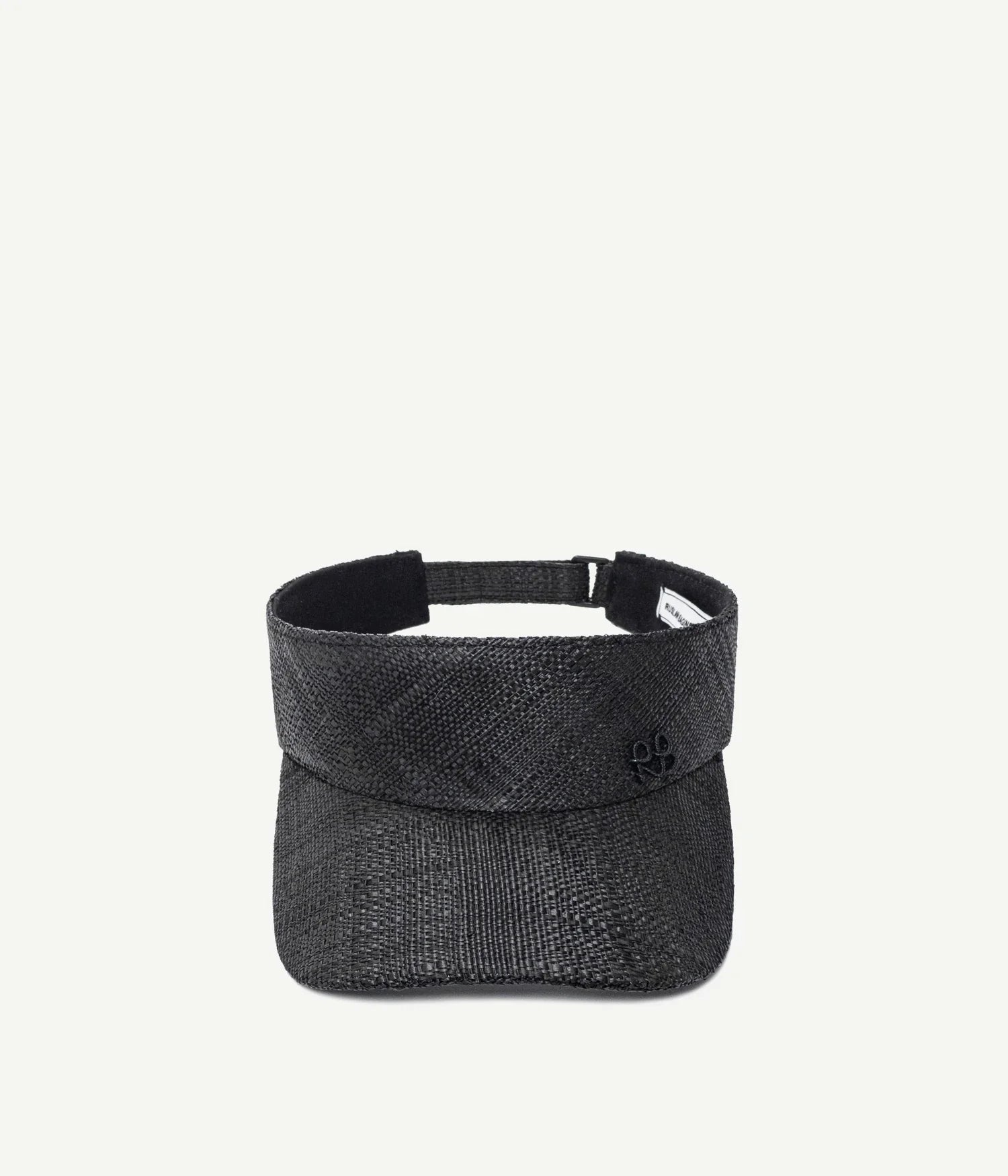 RB Fedora, Gambler or Boater Straw and Sun Hats, Monogram-embellished Straw Visor