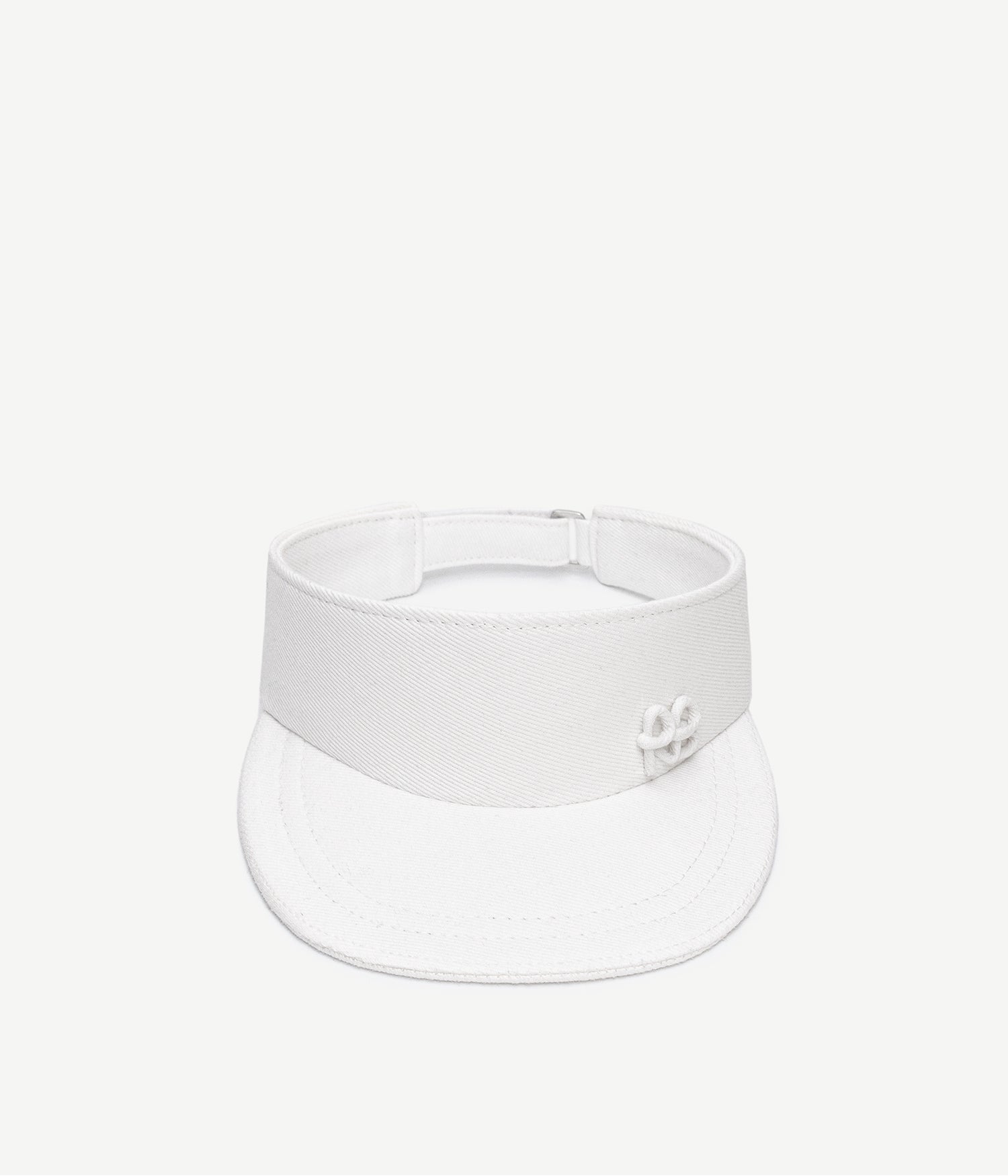 Visor / Scarf Visor, Monogram-embellished Cotton Visor