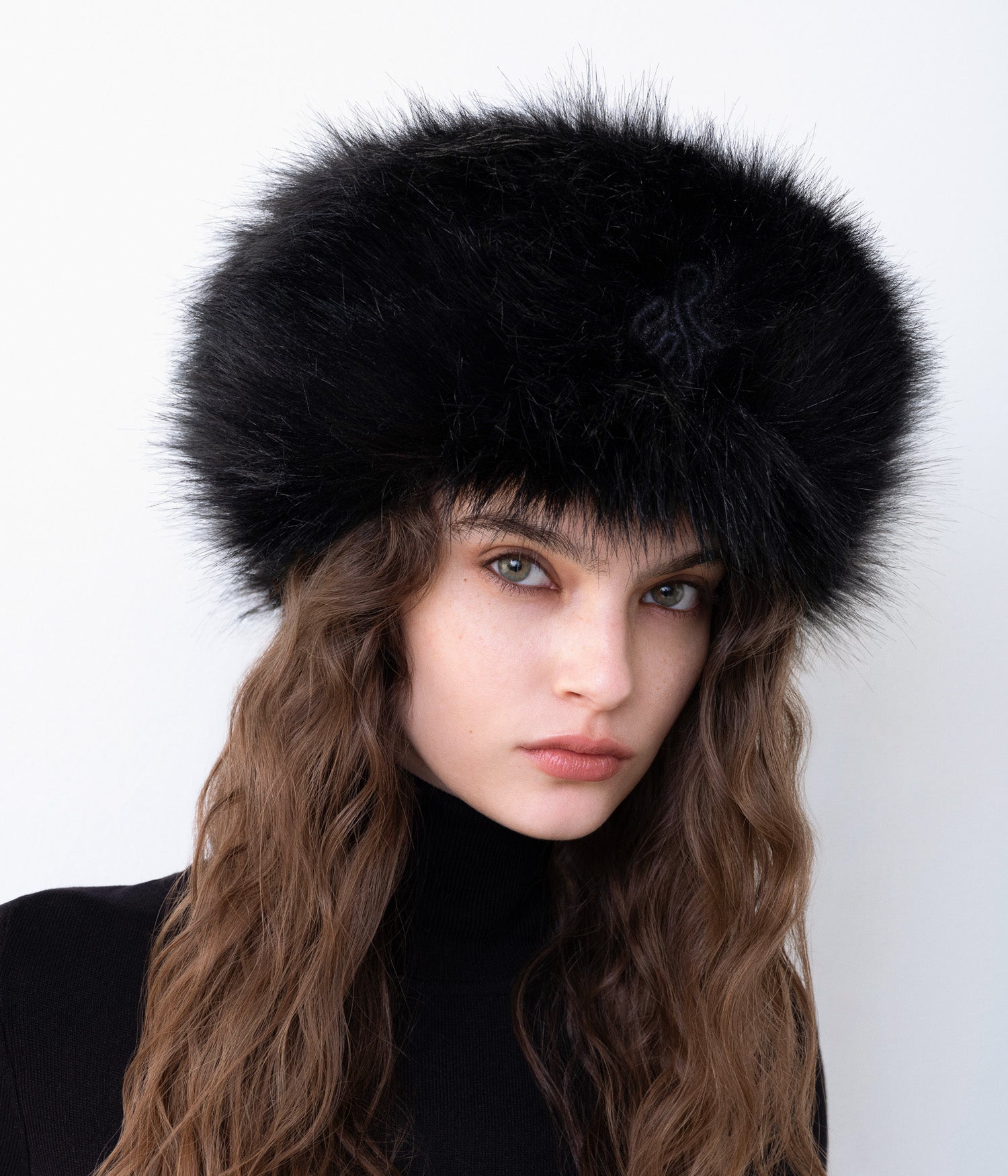 Faux-Fur Pillbox Hat