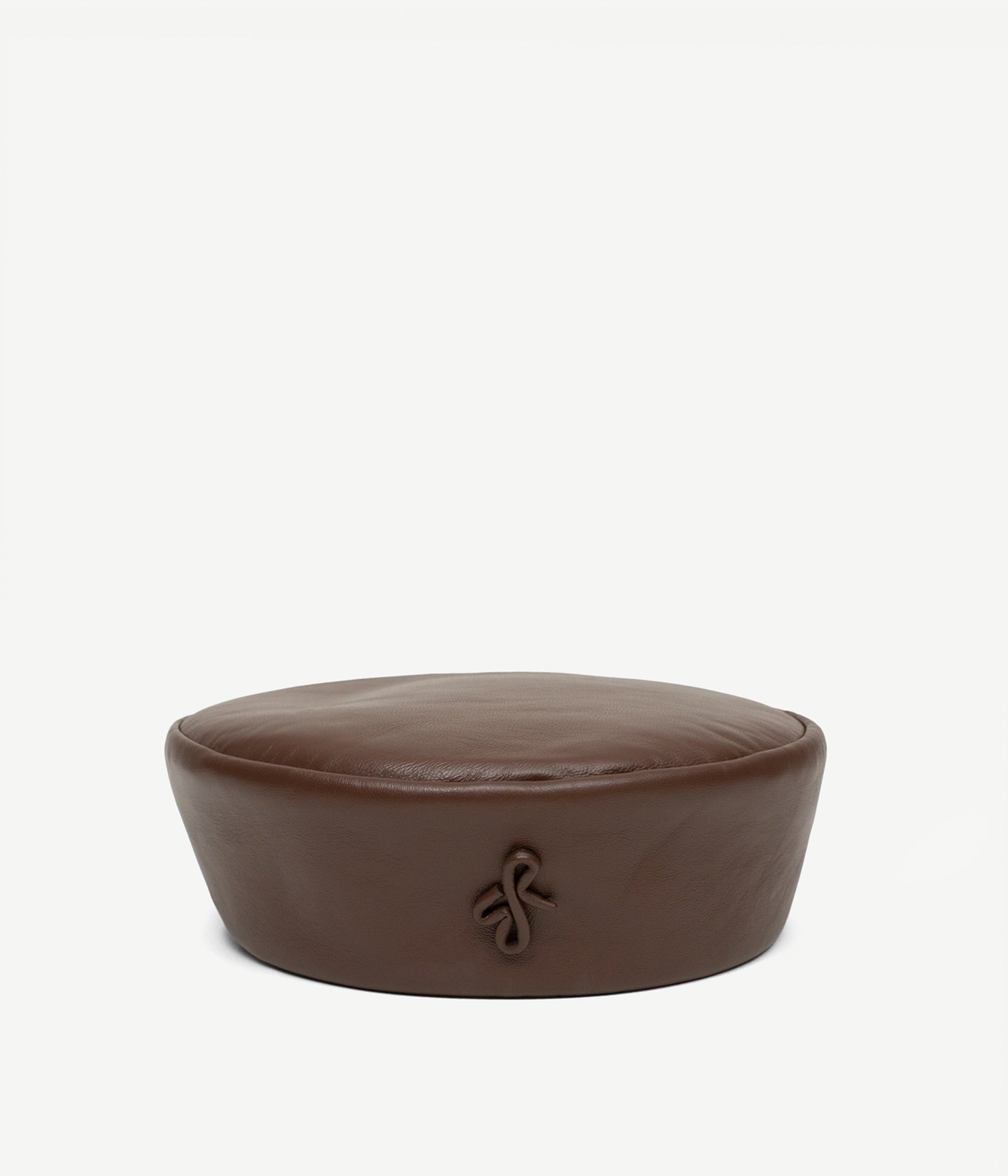 Photo, Beret / Sailor Hat, Leather Pillbox Hat