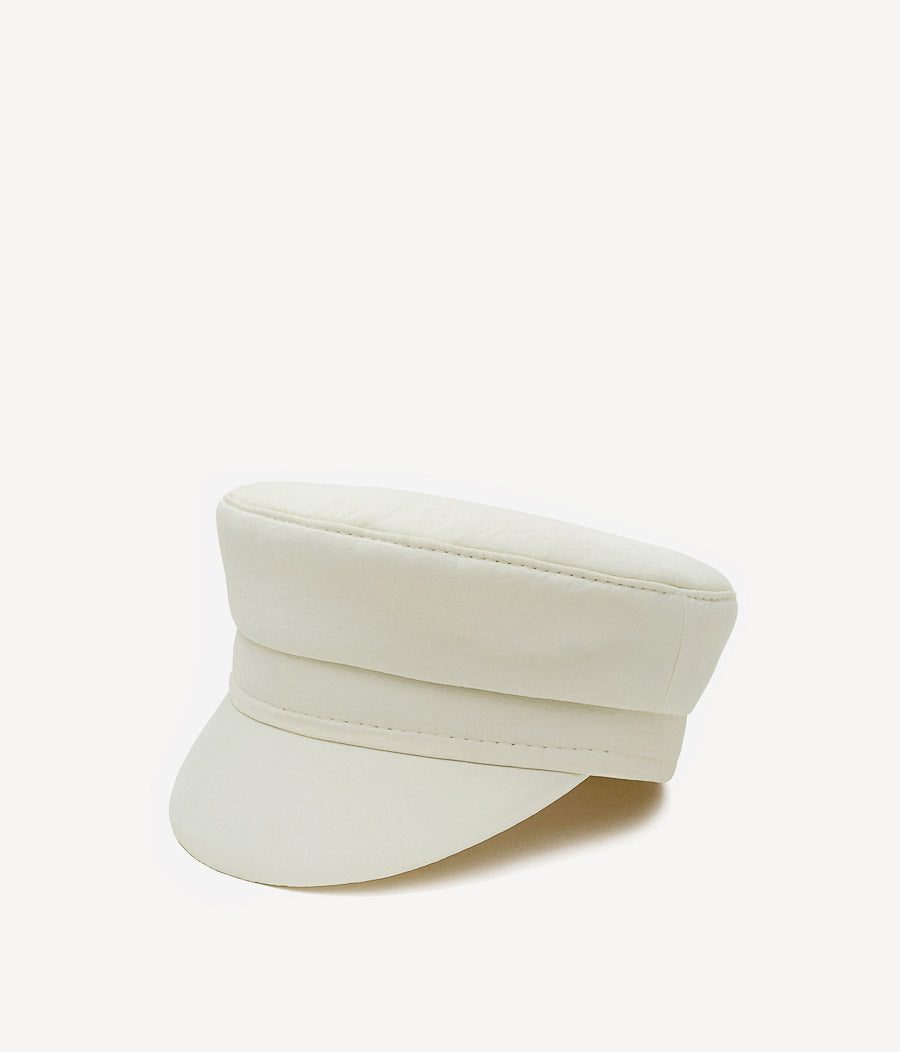 Faux Leather Cap