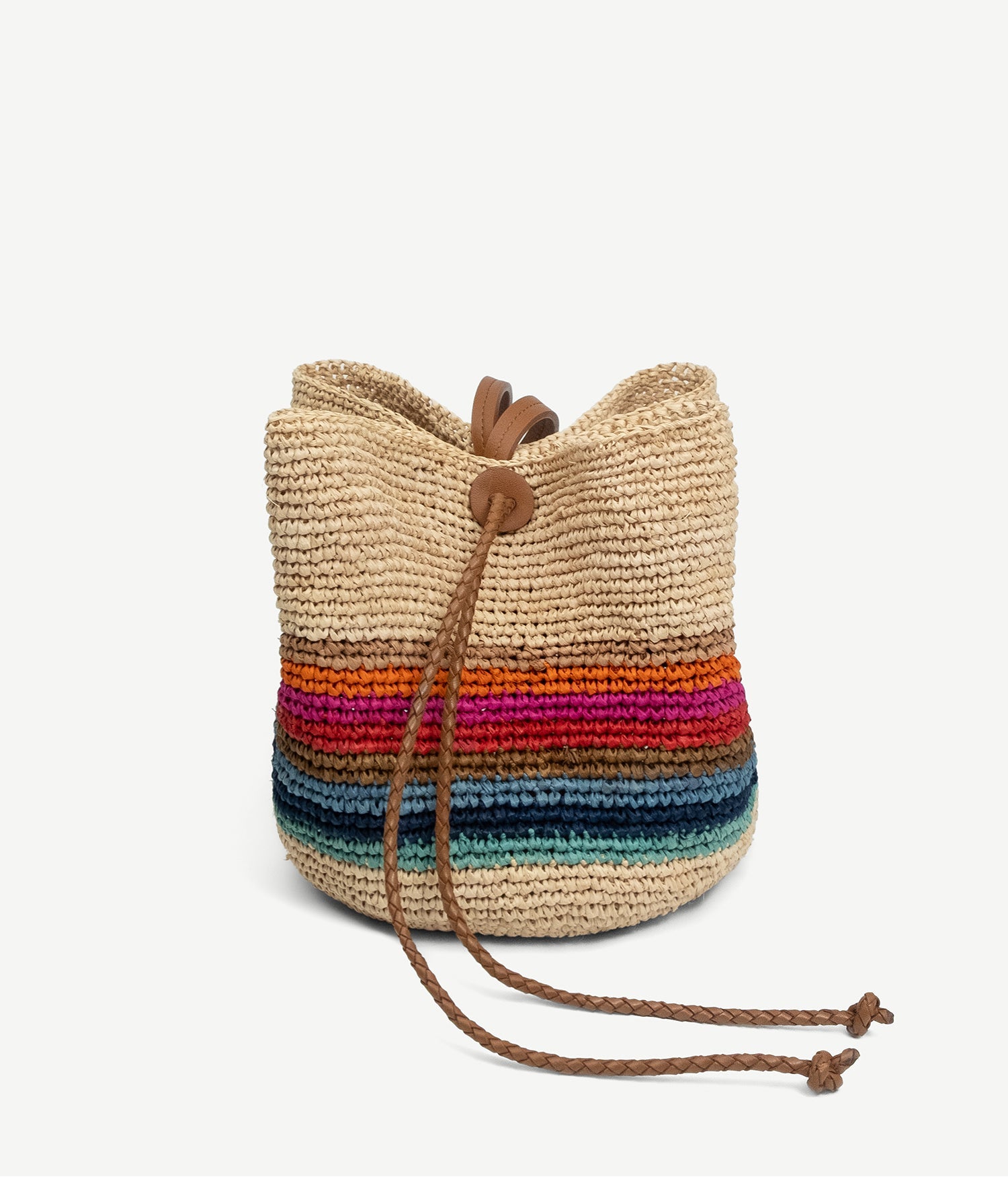 Striped Pouch Bag