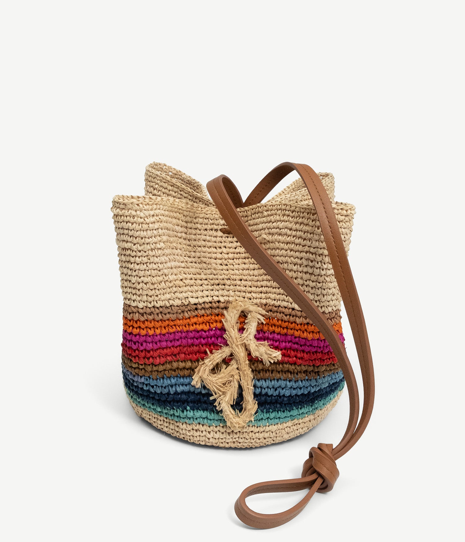 Striped Pouch Bag