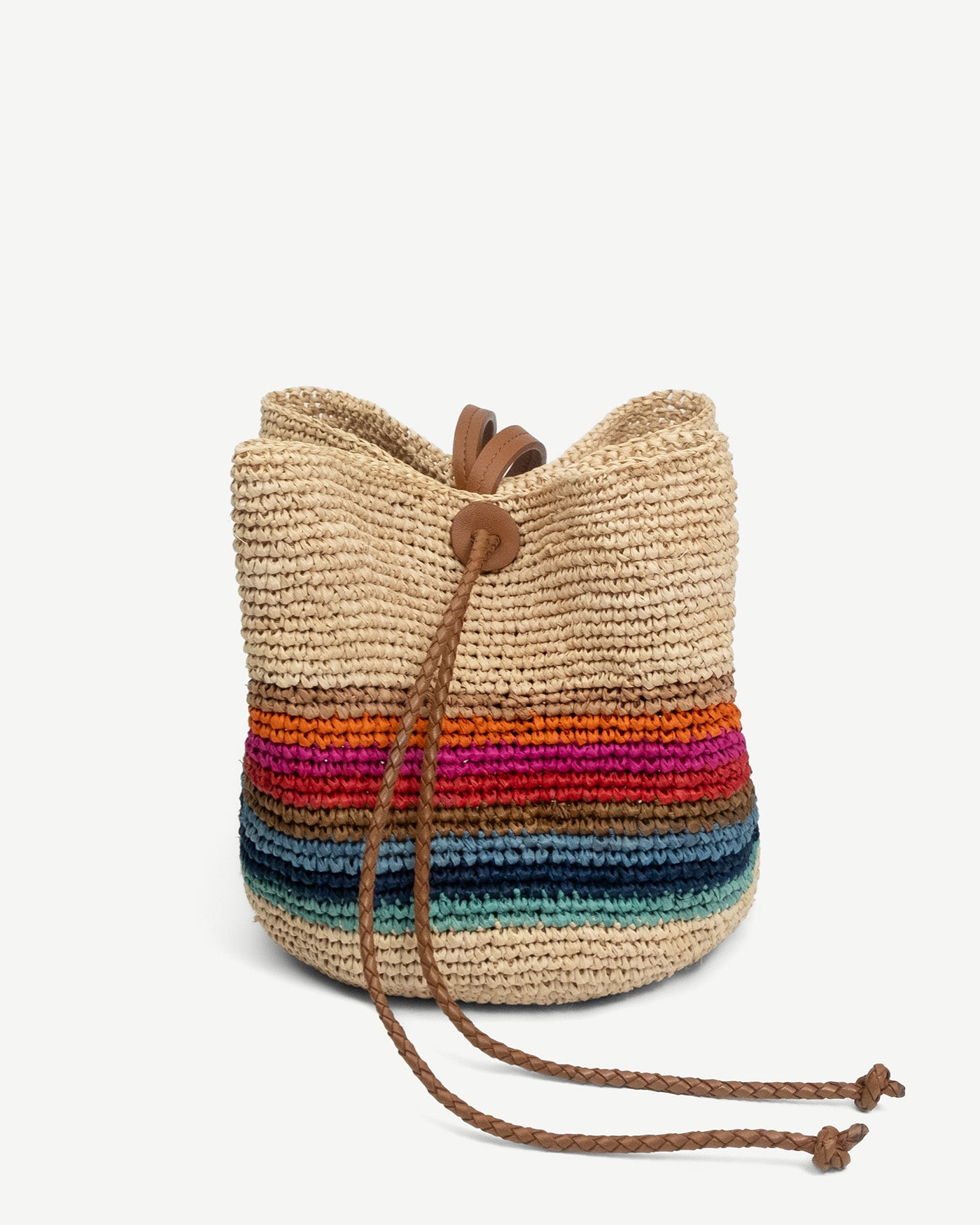 Striped Pouch Bag