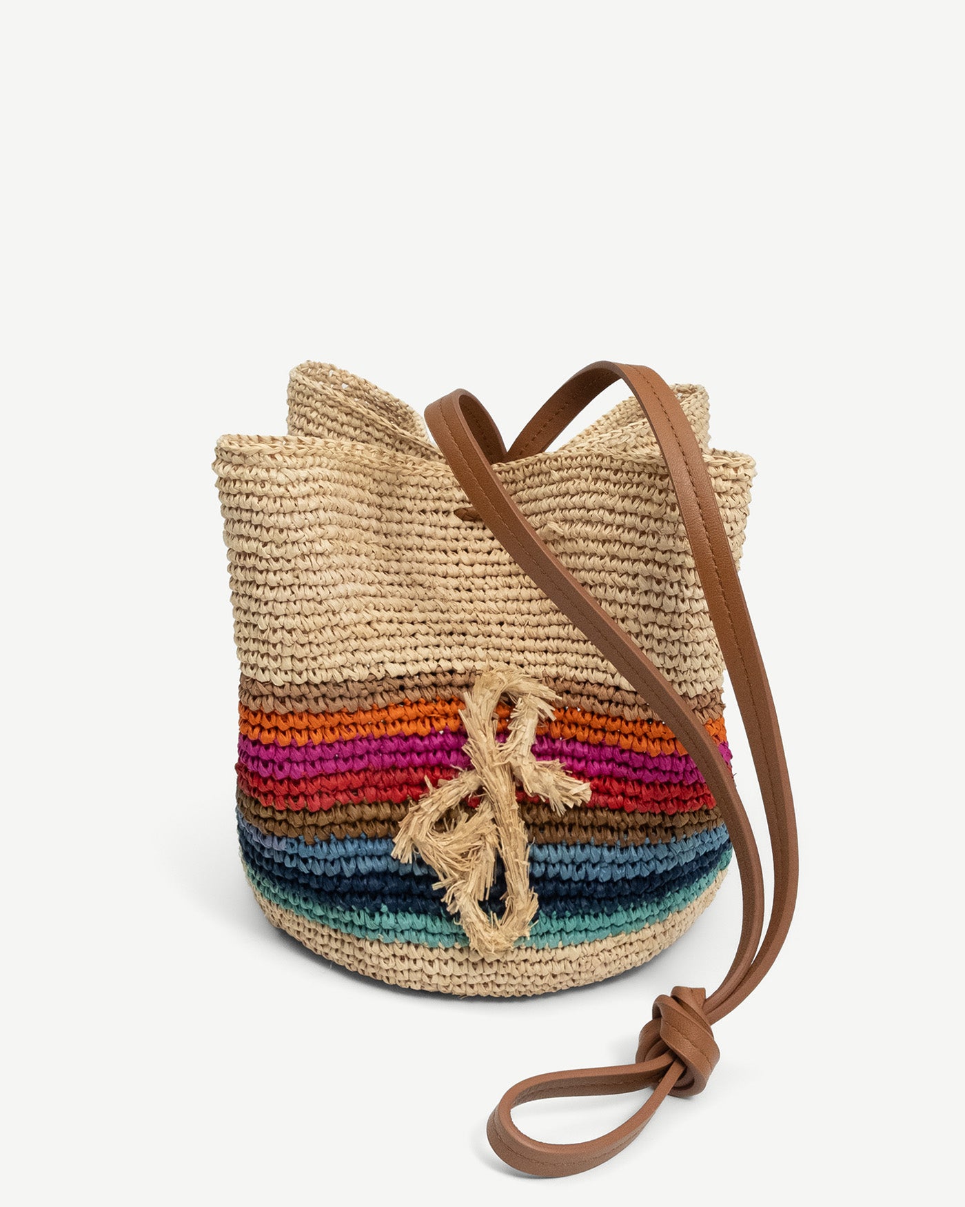 Striped Pouch Bag