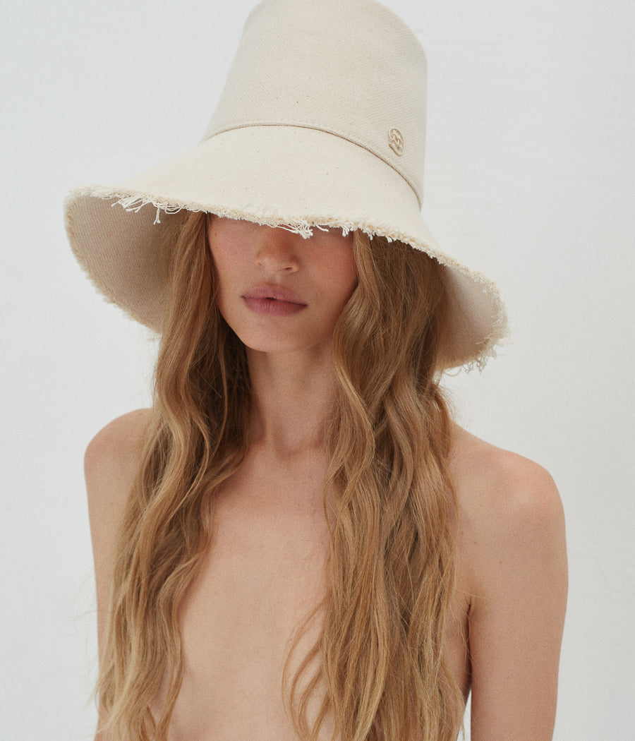 Photo, , Monogram-embellished Wide-Brim Bucket Hat