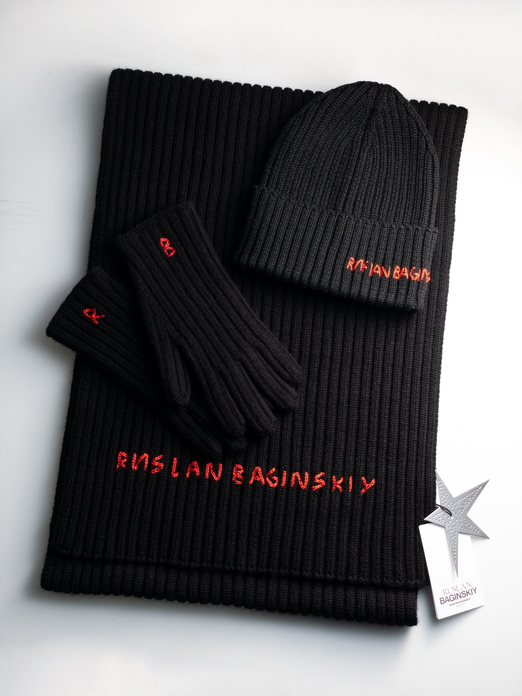 Комплект Шарф, Біні, Рукавички + Подарунковий бокс