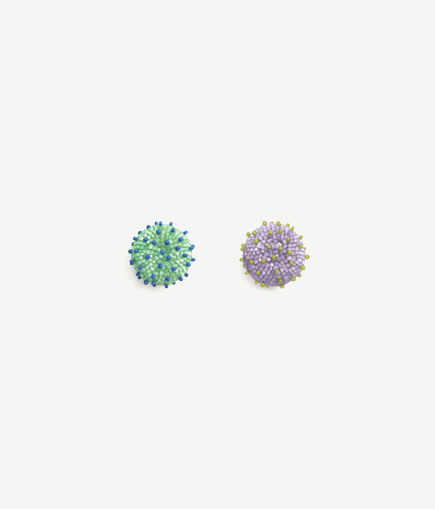 Photo, , SKARBY Purple and Mint Beaded Earrings
