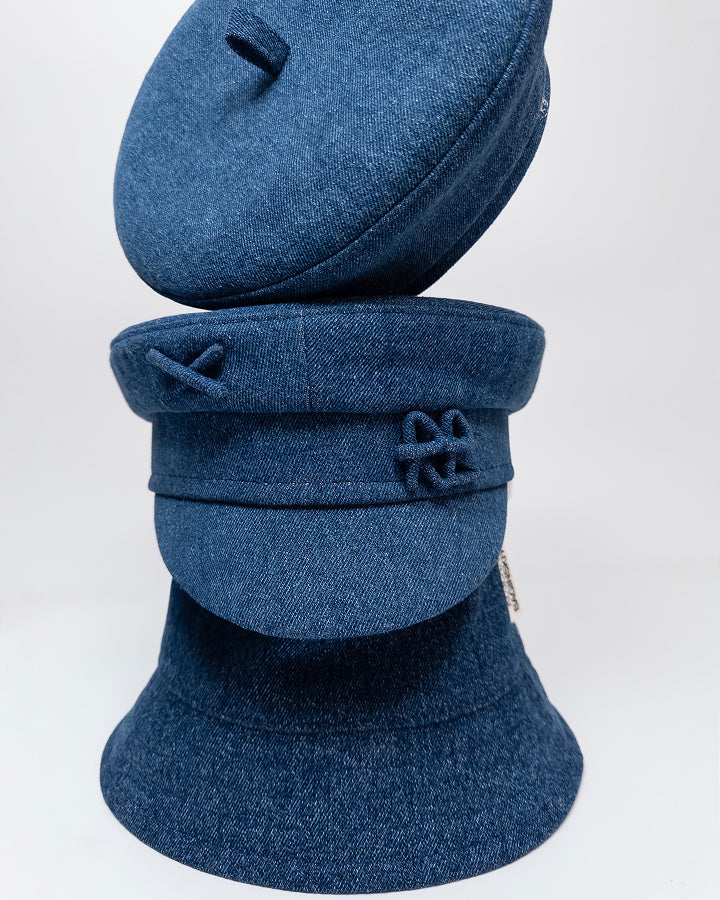 ●ANOETIC● ANC LOGO DENIM BERET ○ANOETIC○ ANC LOGO DENIM BERET Designer fashion, Seoul