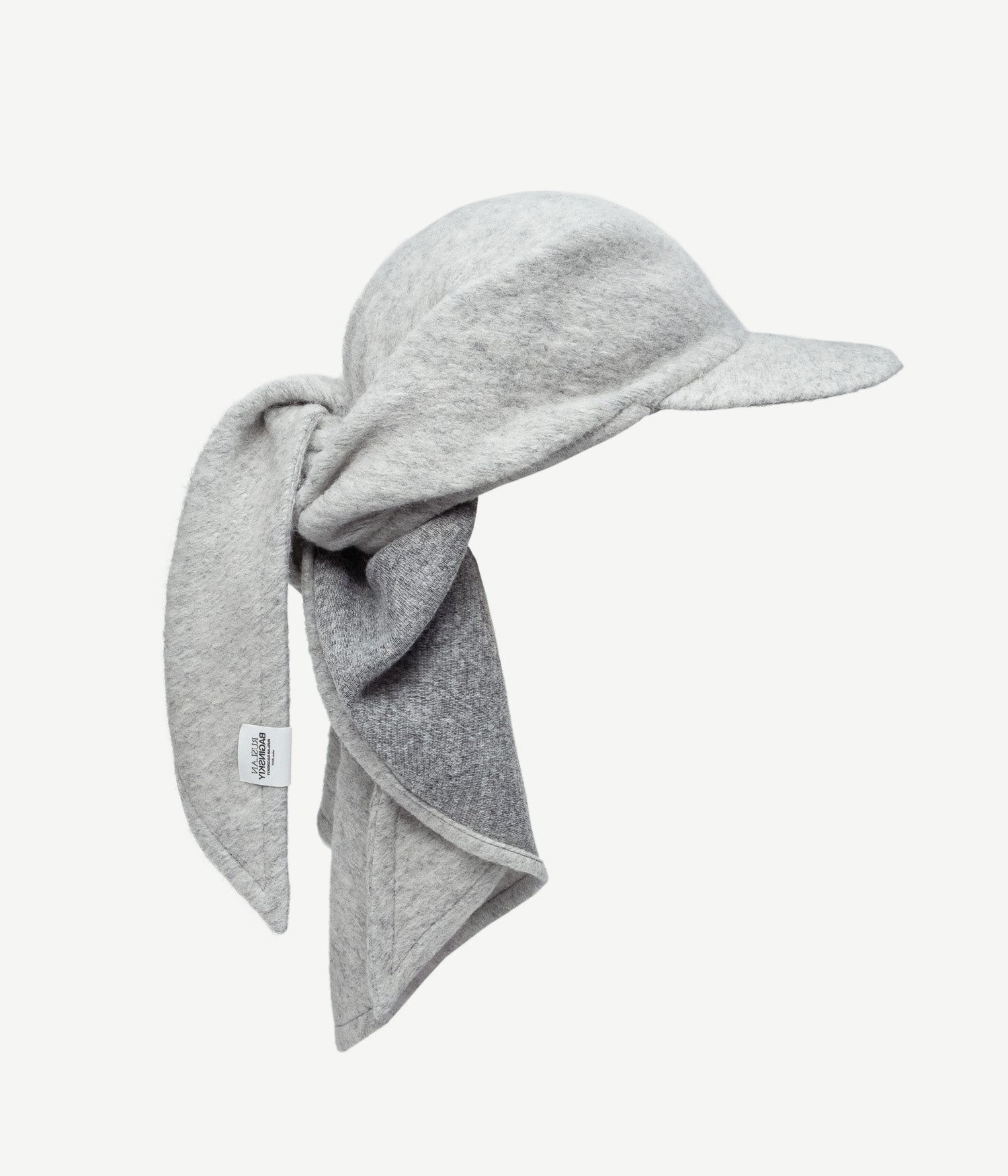 Logo-patch Wool-Blend Scarf Visor