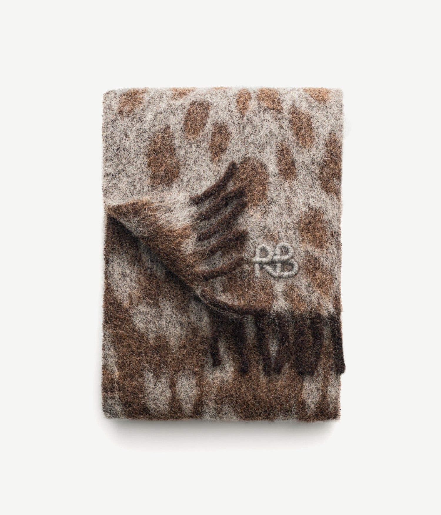 RB-Logo fringed alpaca-blend scarf Max