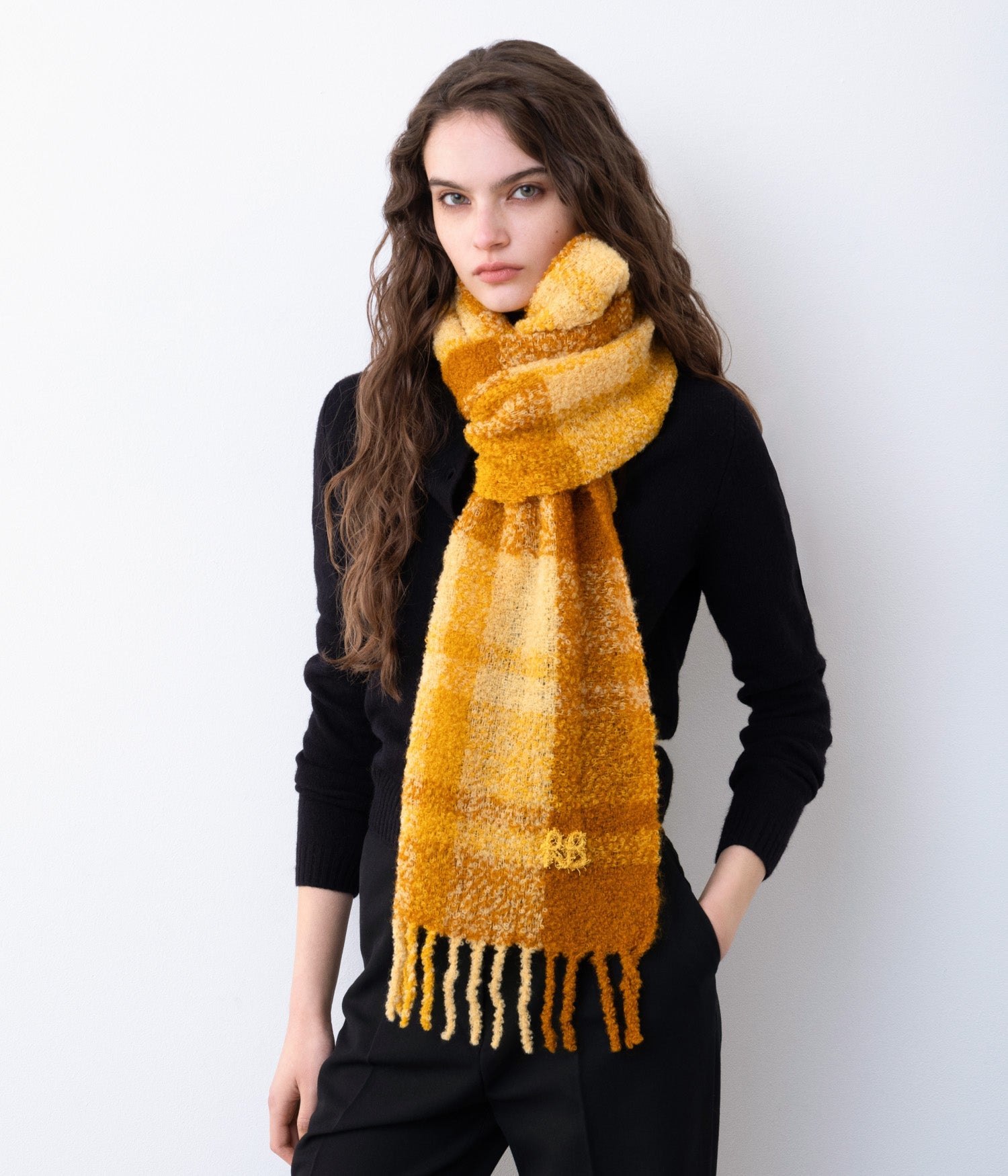 Ruslan Baginskiy Winter Sale, Check Print Scarf