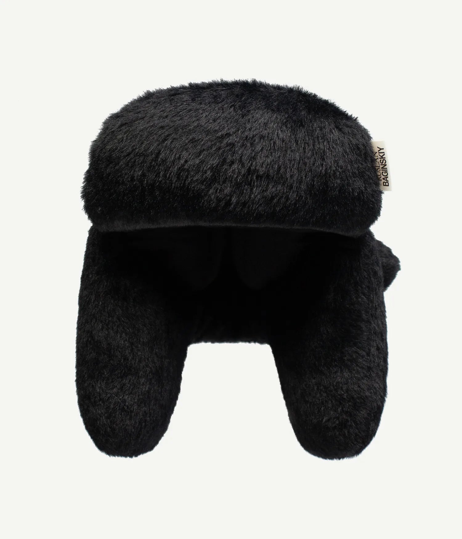 Logo-Patch Faux Fur Aviator Hat