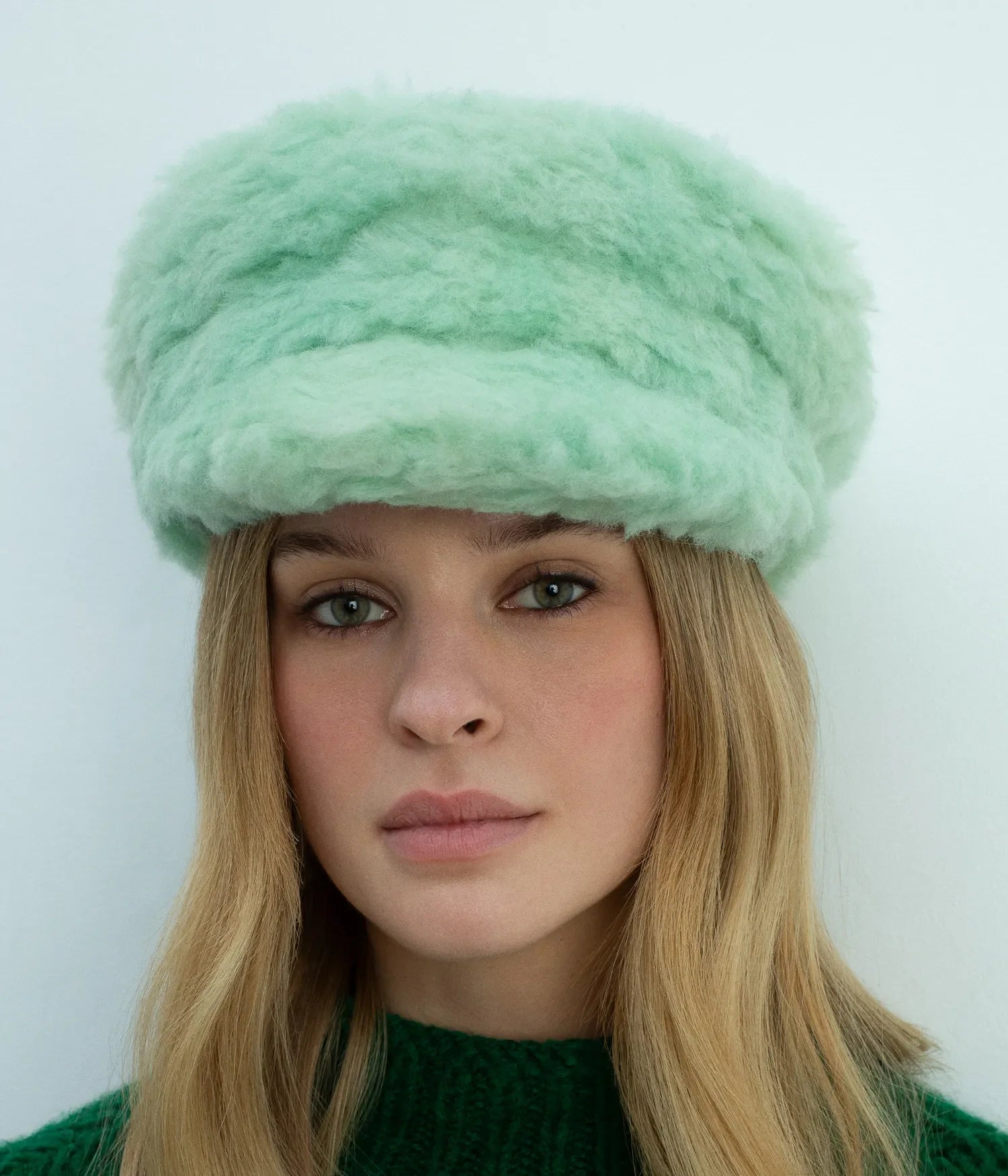 Faux-Fur Baker Boy Cap