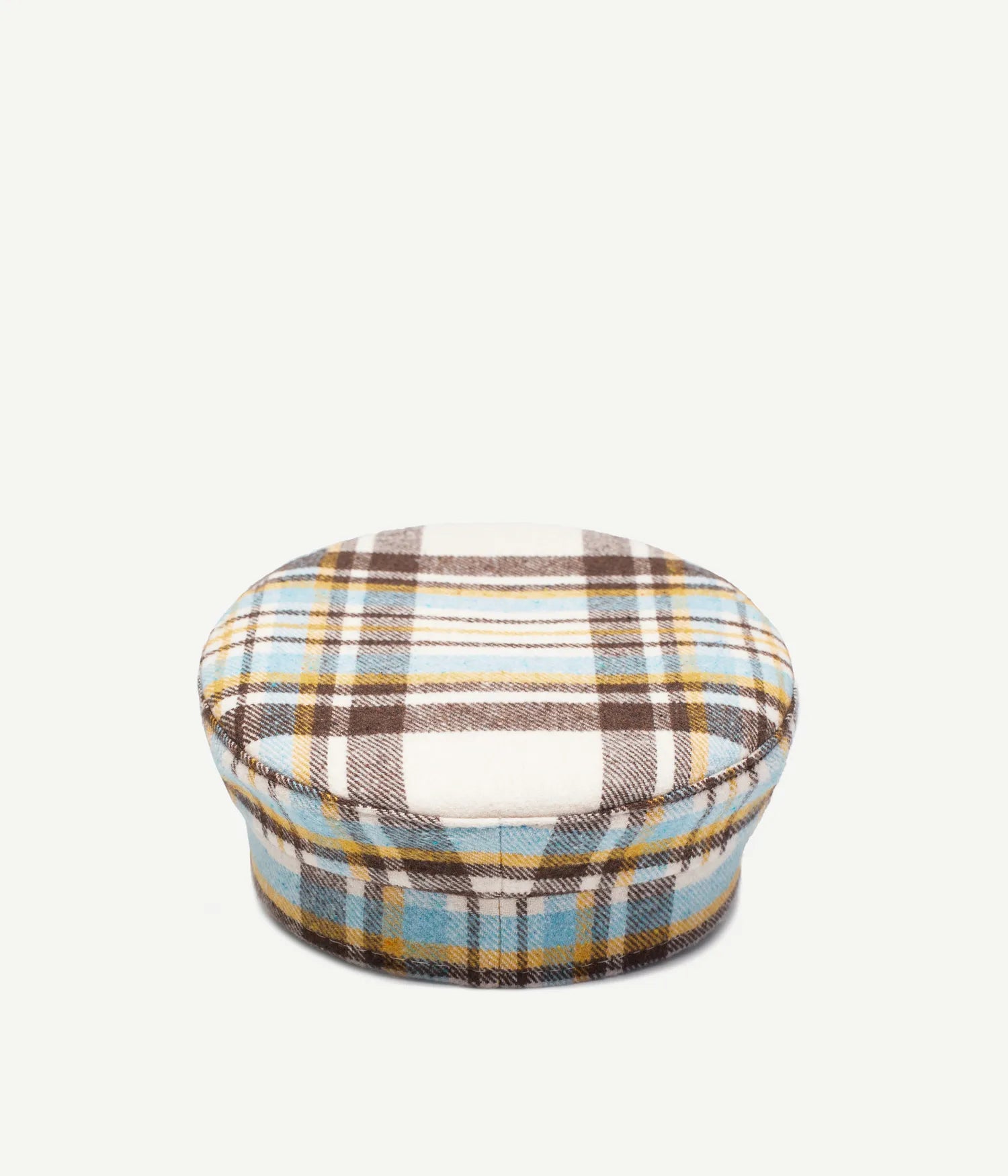 Logo-embellished Plaid Baker Boy Cap