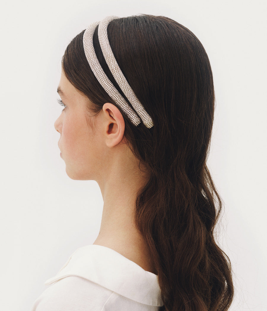 Crystal-embellished Headband OB100-2DMD-OS Ruslan Baginskiy