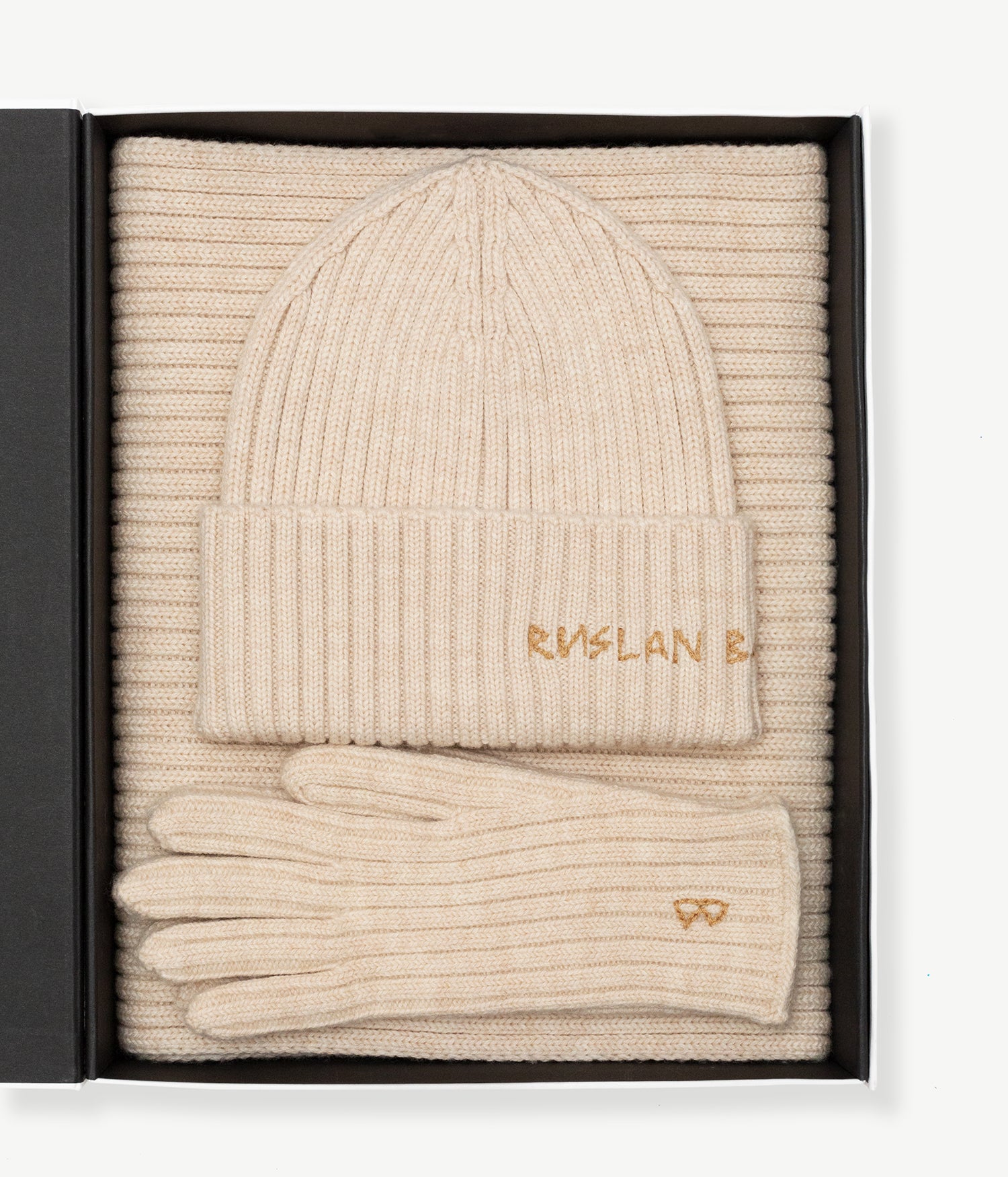 Комплект Шарф, Біні, Рукавички + Подарунковий бокс