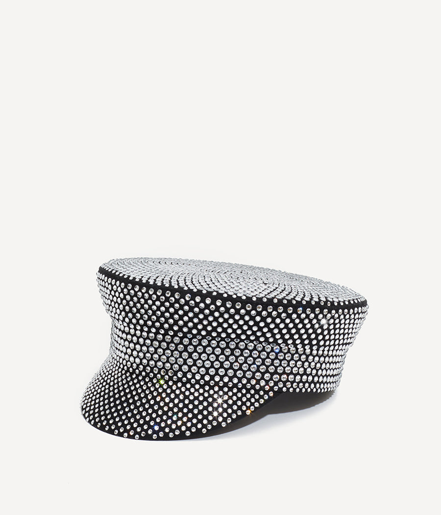 Photo, Baker Boy Cap, Crystal-embellished Baker Boy Cap