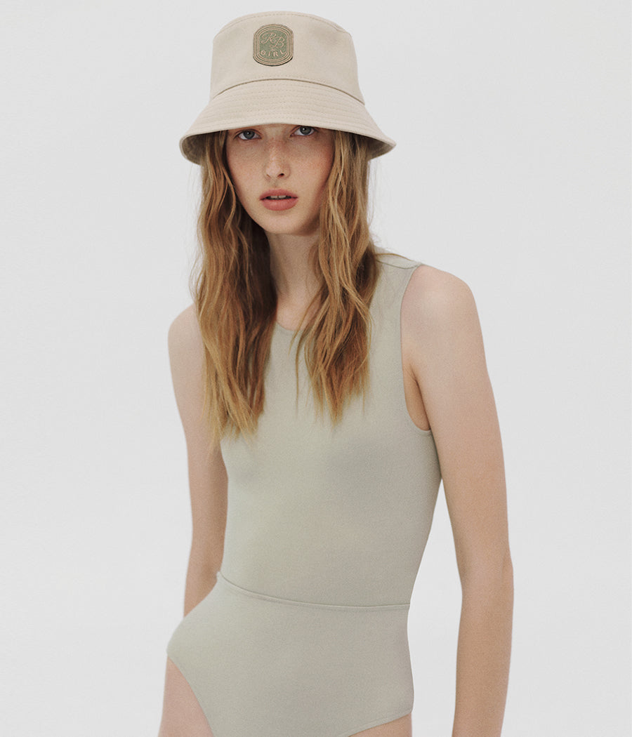 Black Friday Archive by RB, Patch-embellished Lampshade Bucket Hat