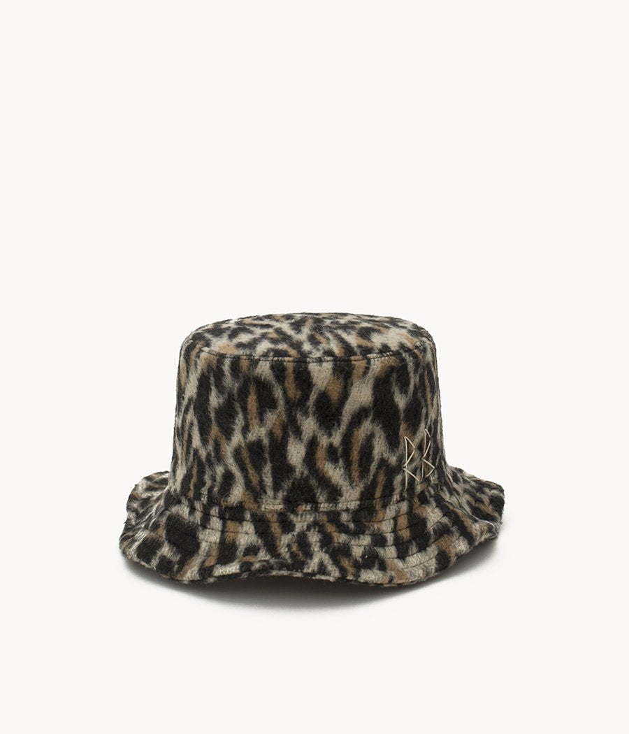 Leopard-Print Wool Bucket Hat (4704819183691)