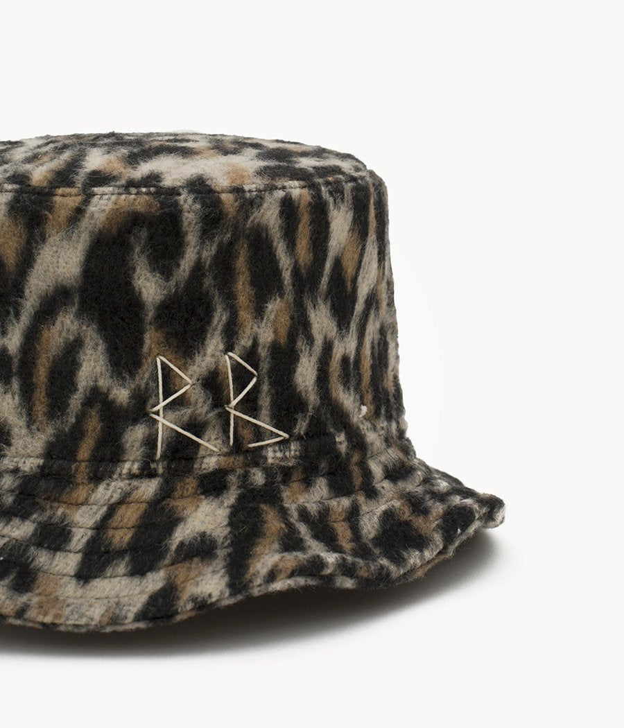 Leopard-Print Wool Bucket Hat (4704819183691)