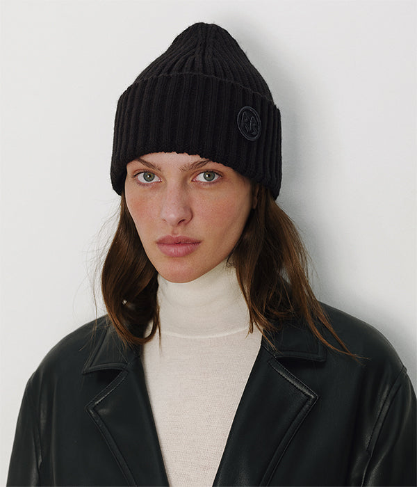 Monogram-embellished Beanie BN033-WA-OS Ruslan Baginskiy