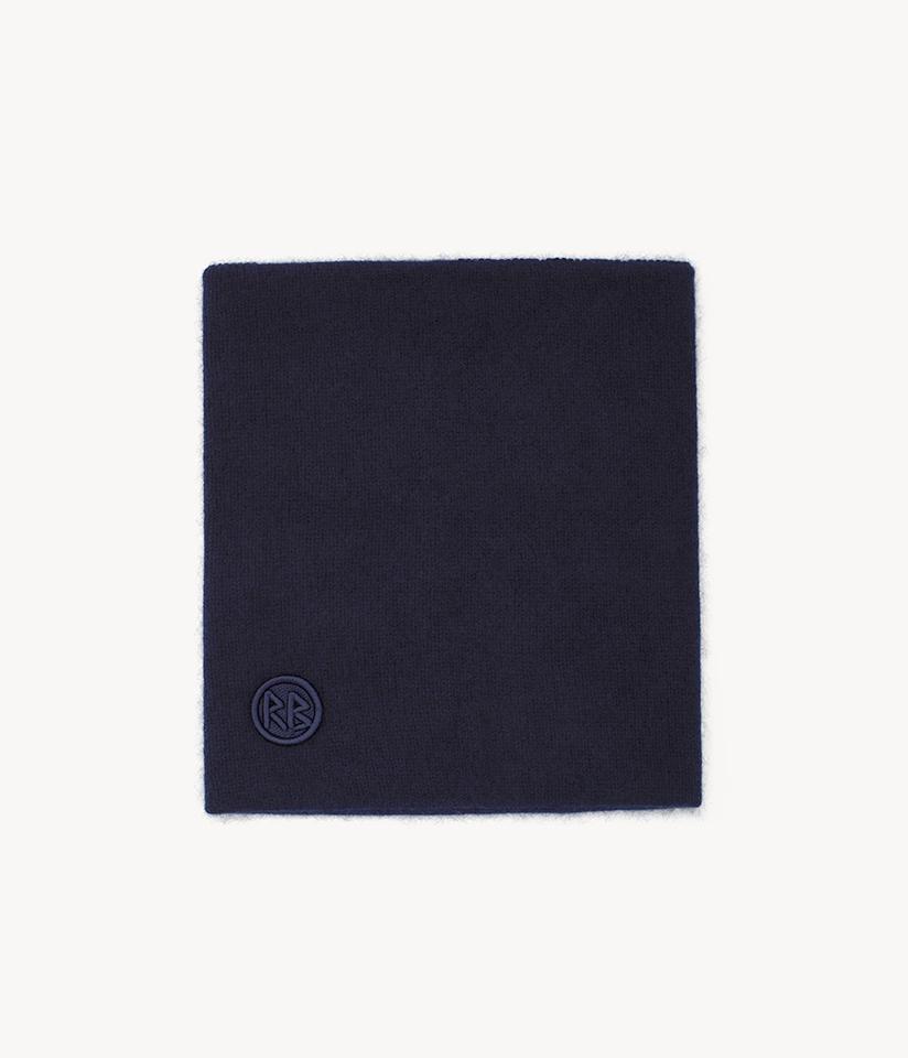 Dark Blue Logo Patch Scarf