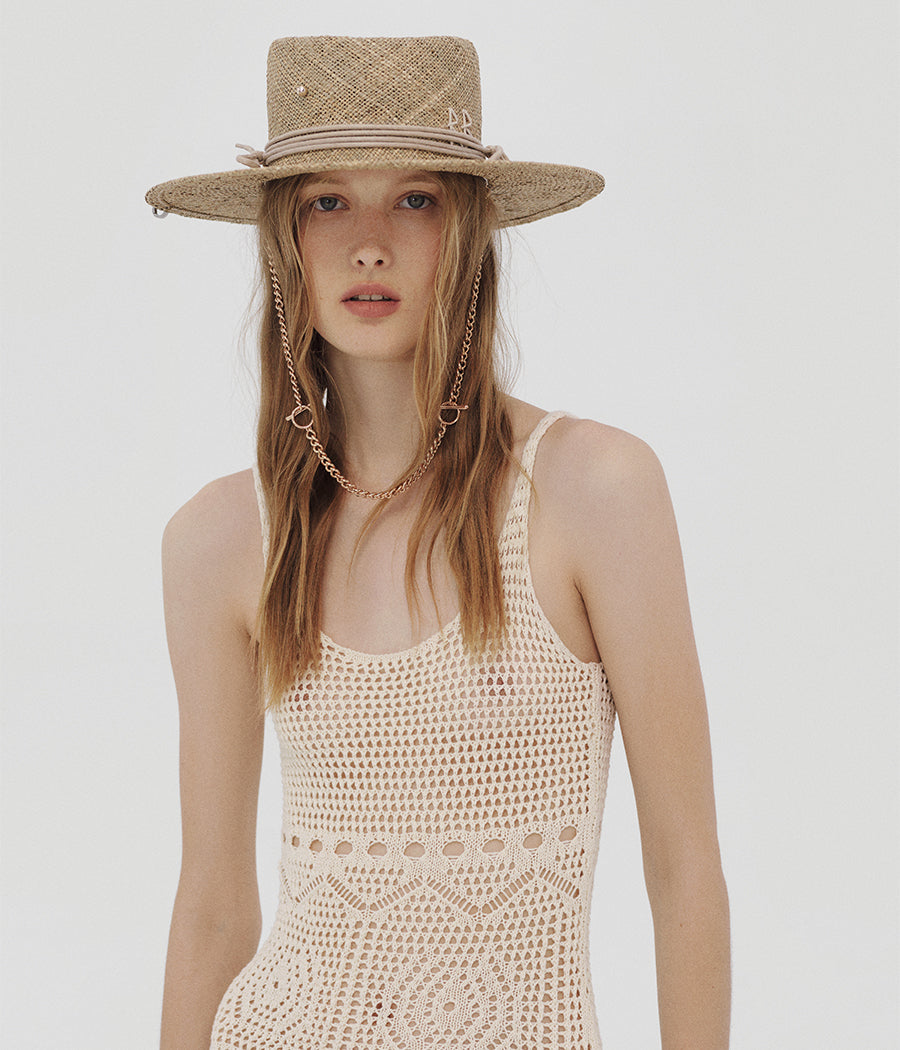 Photo, Gambler Hat, Chain Strap Gambler Hat