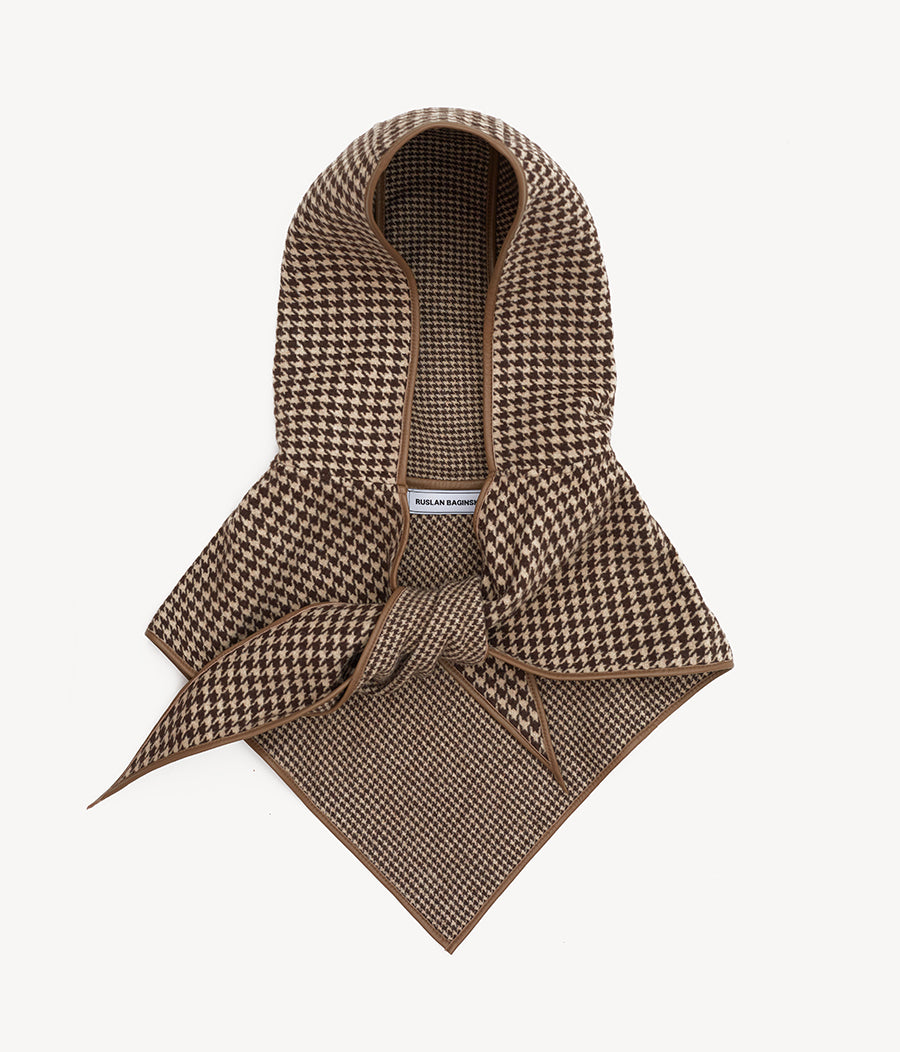 Ruslan Baginskiy Winter Sale, Houndstooth Hood HOD096-CA-GL-OS Ruslan Baginskiy