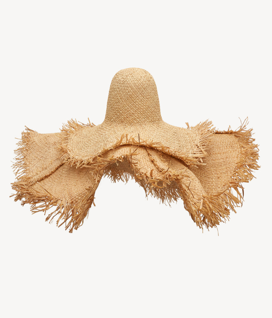 Oversized Hat, Oversized Straw Hat HT036-2STR-BHR-OS Ruslan Baginskiy