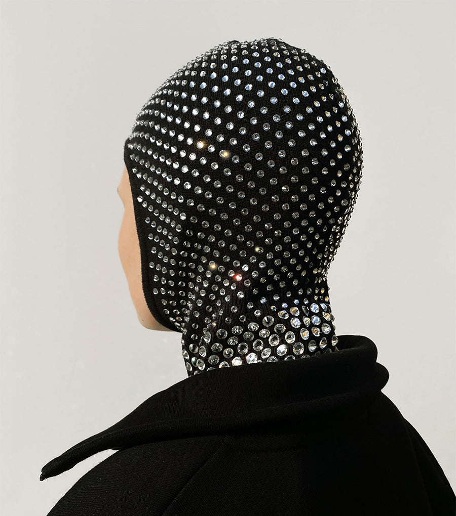 Photo, Balaclava, Crystal-embellished Balaclava Mask Hat