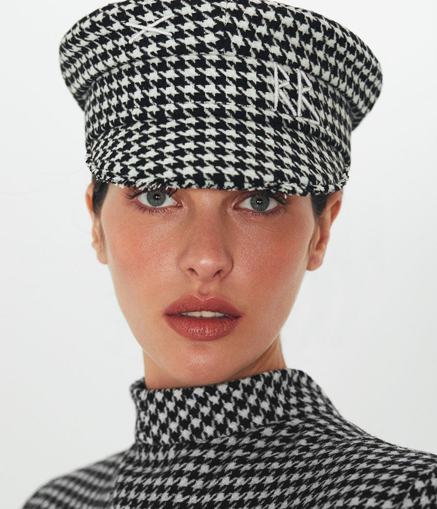 Houndstooth Baker Boy Cap Ruslan Baginskiy