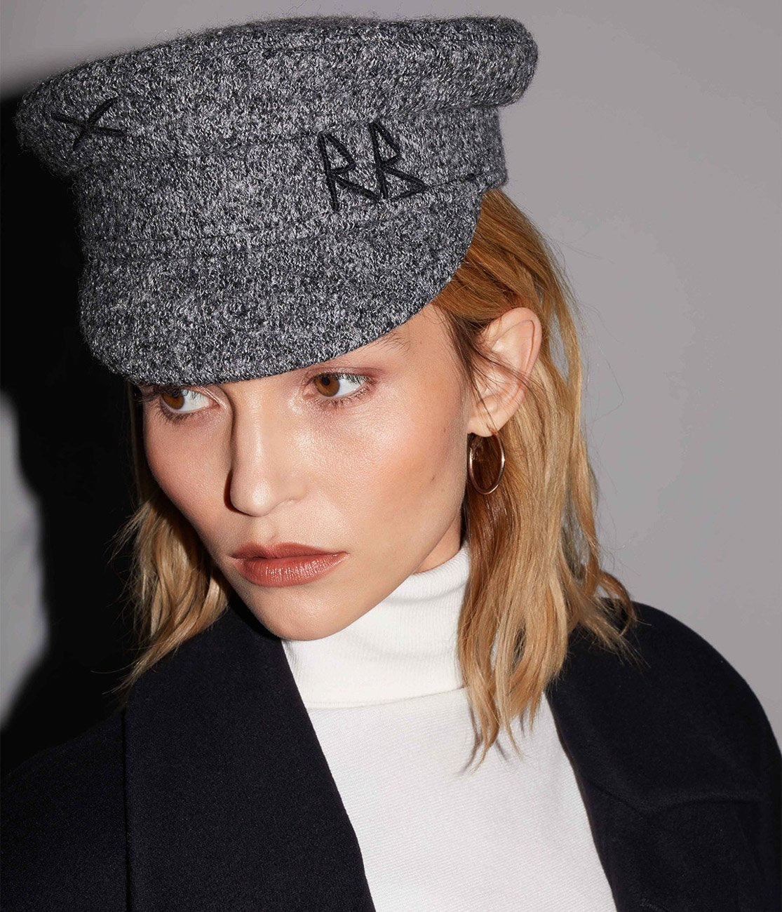 Monogram-embroidered Baker Boy Cap