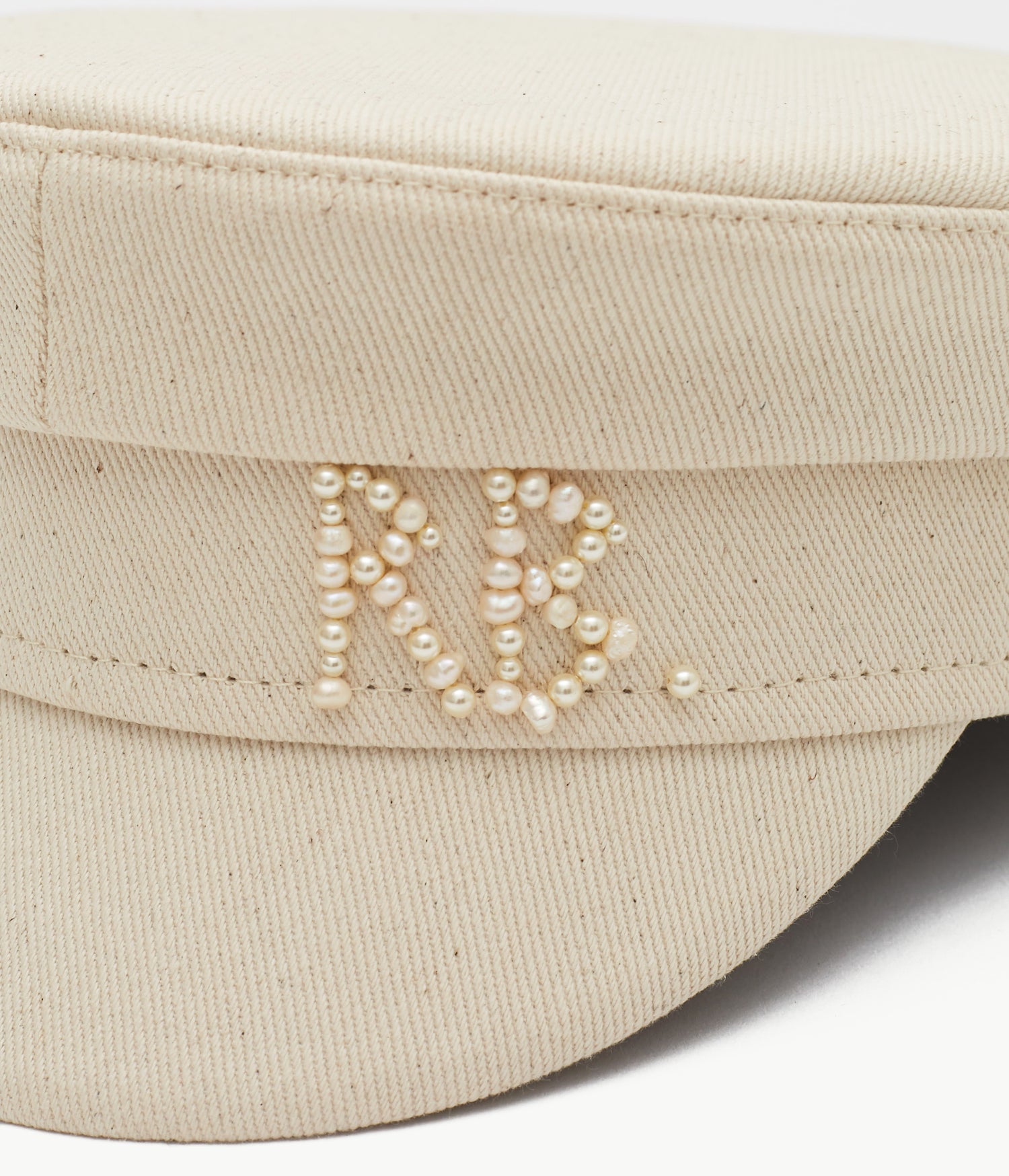 Photo, Baker Boy Cap, Pearls-embellished Baker Boy Cap